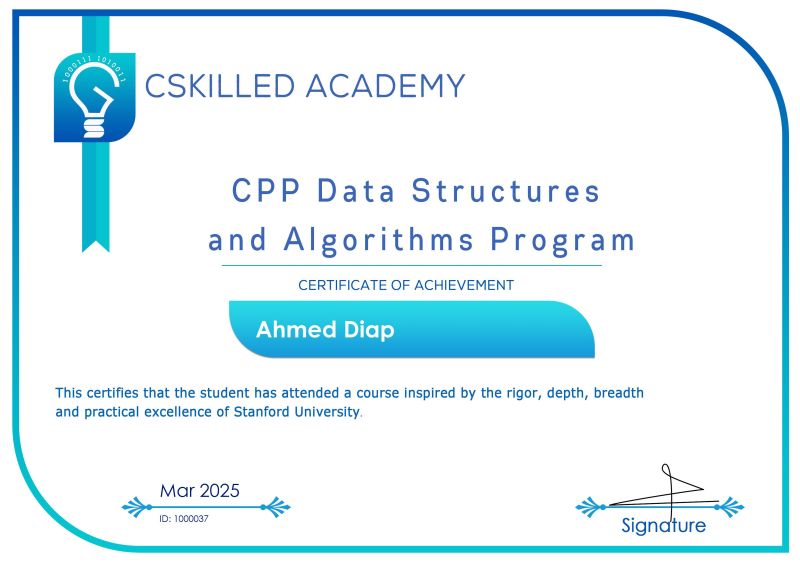 Data Structures and Algorithms
